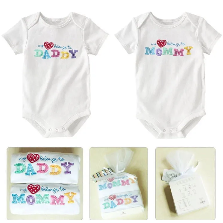 2PCS/LOT born Baby Clothing Long Sleeve Cotton baby Rompers Girls Boys Clothes