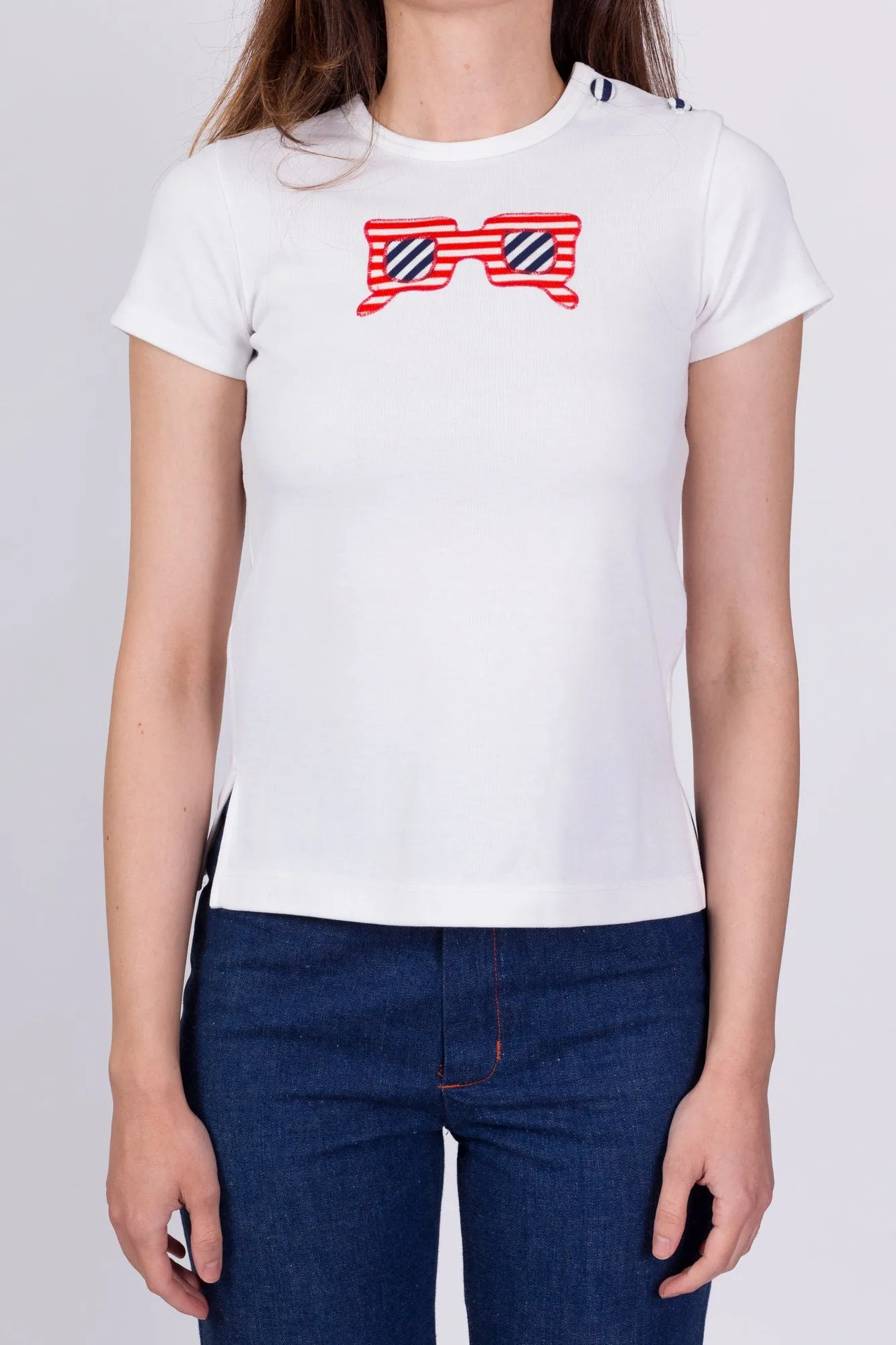 70s Ceil Ainsworth Sunglasses Top - Girl's 8