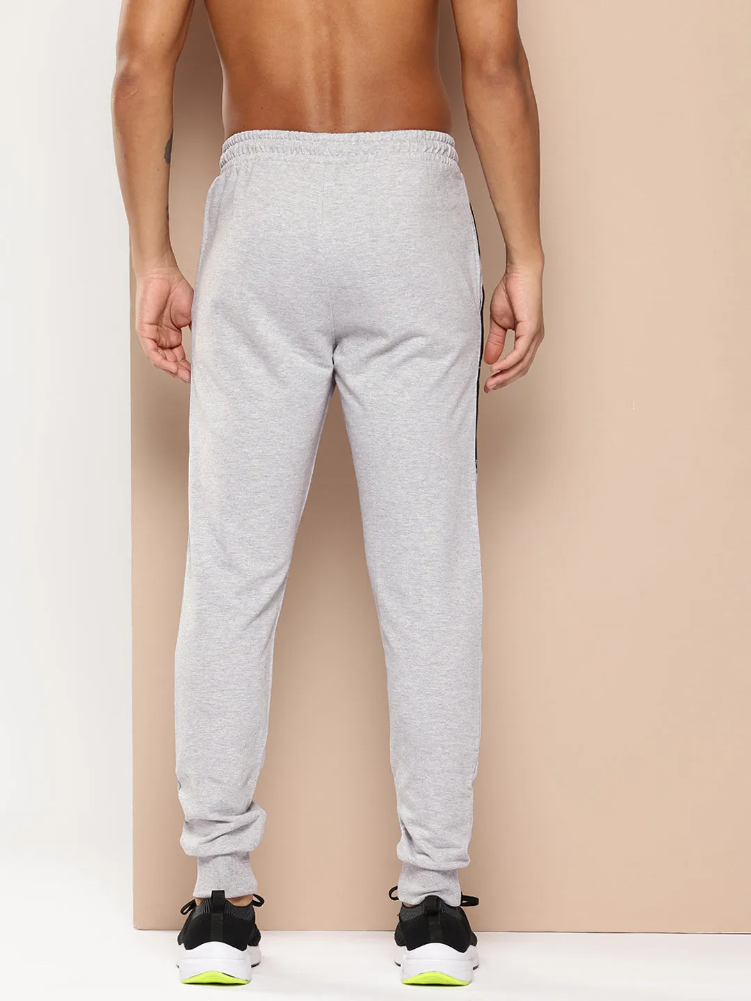 Alcis Men Light Grey Printed Pant