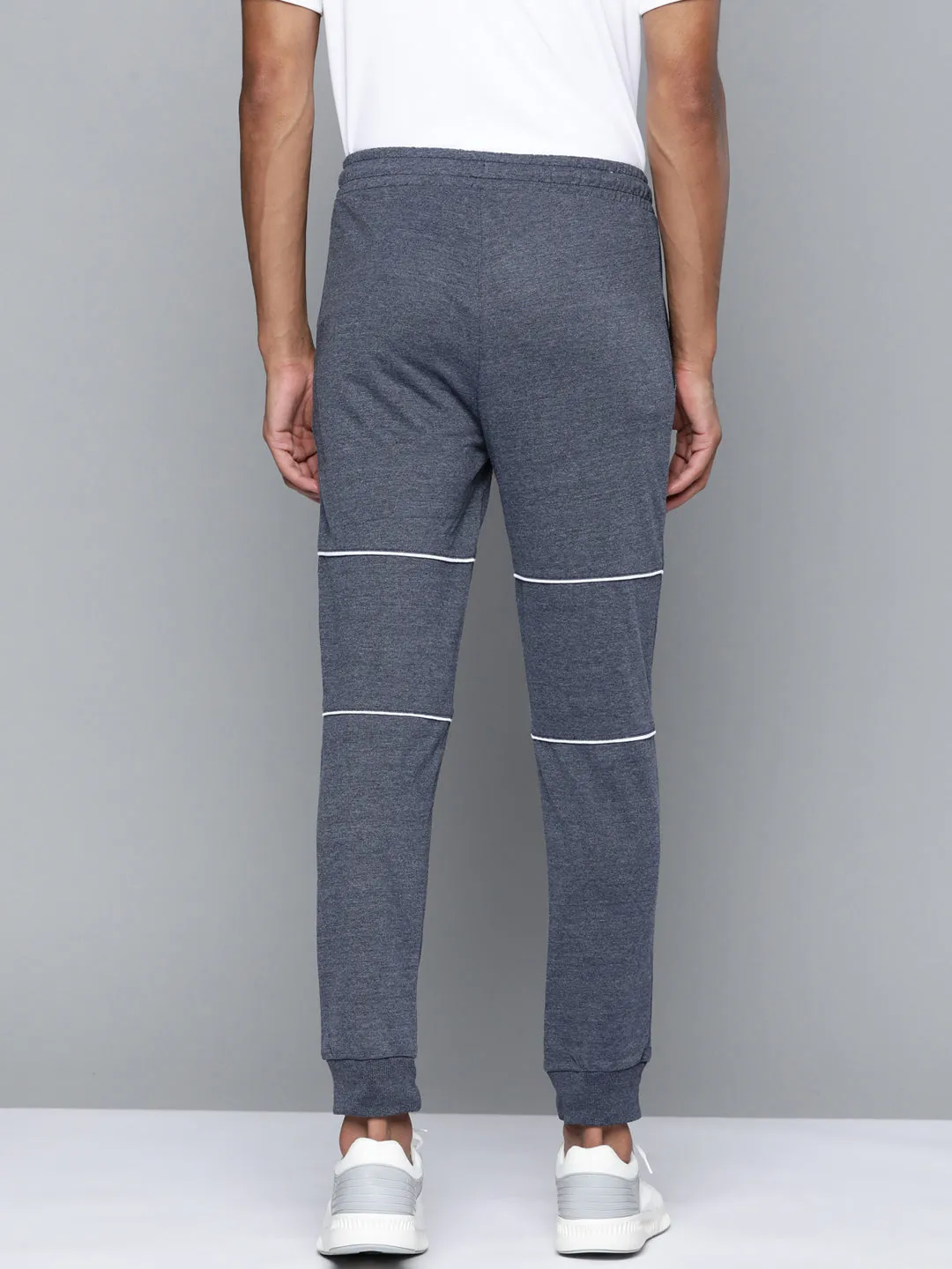 Alcis Men Navy Blue Printed Joggers
