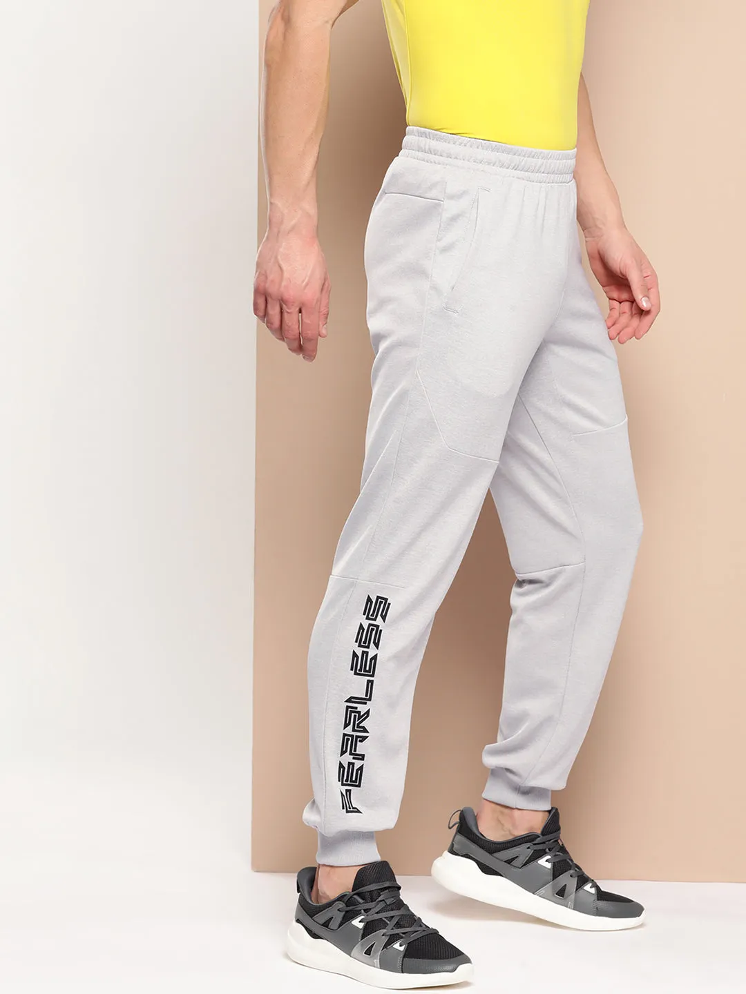 Alcis Men Typography Printed Slim Fit Joggers