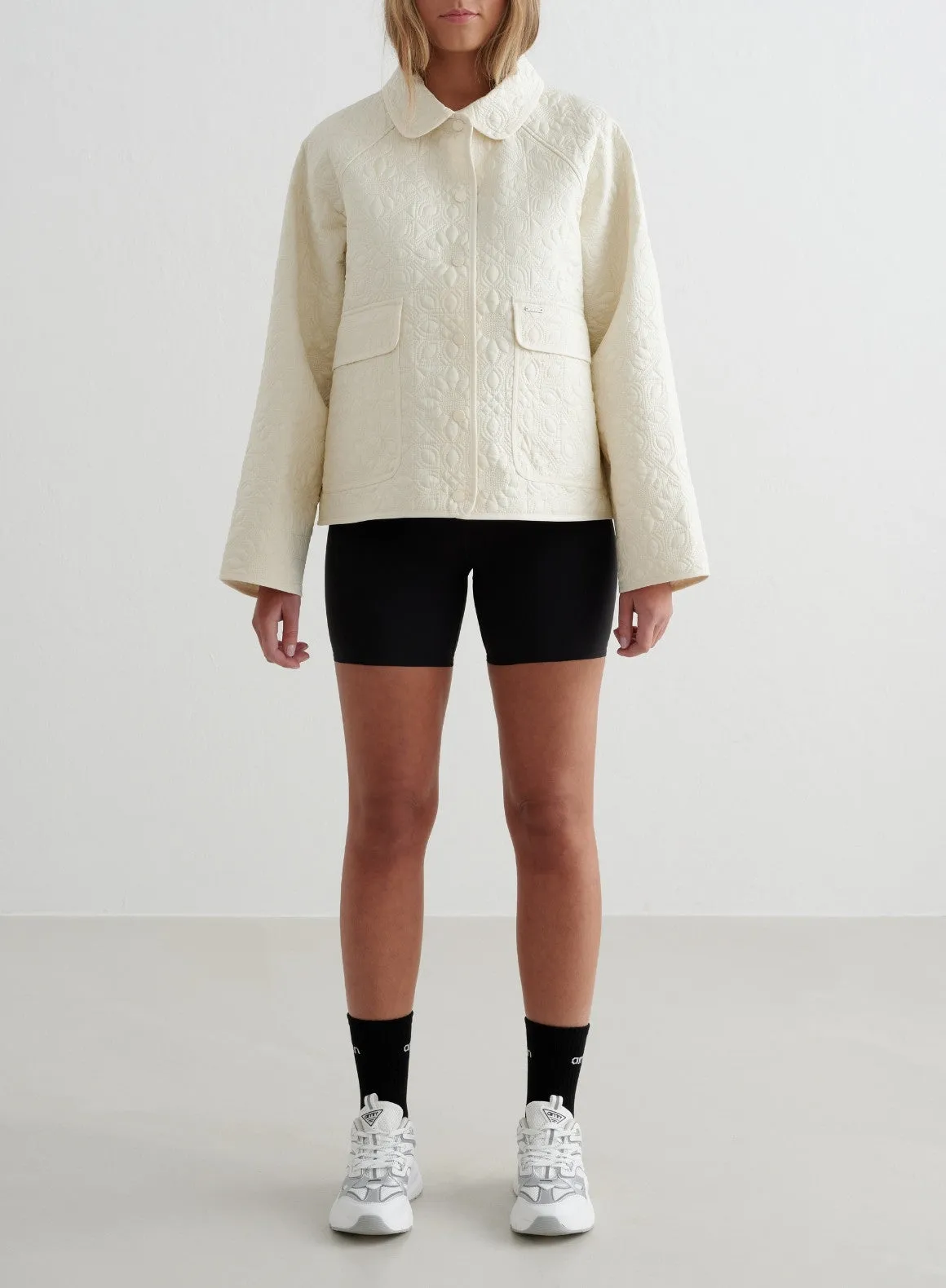 Almond White Patchwork Femme Jacket