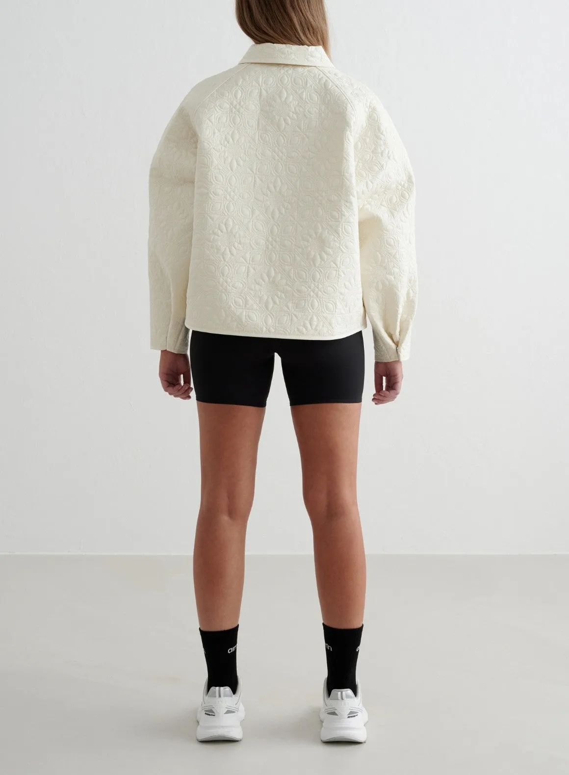 Almond White Patchwork Femme Jacket