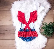 Americana Stars Bubble Romper
