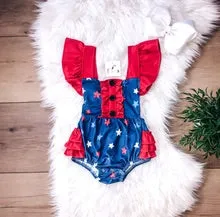 Americana Stars Bubble Romper