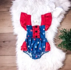 Americana Stars Bubble Romper