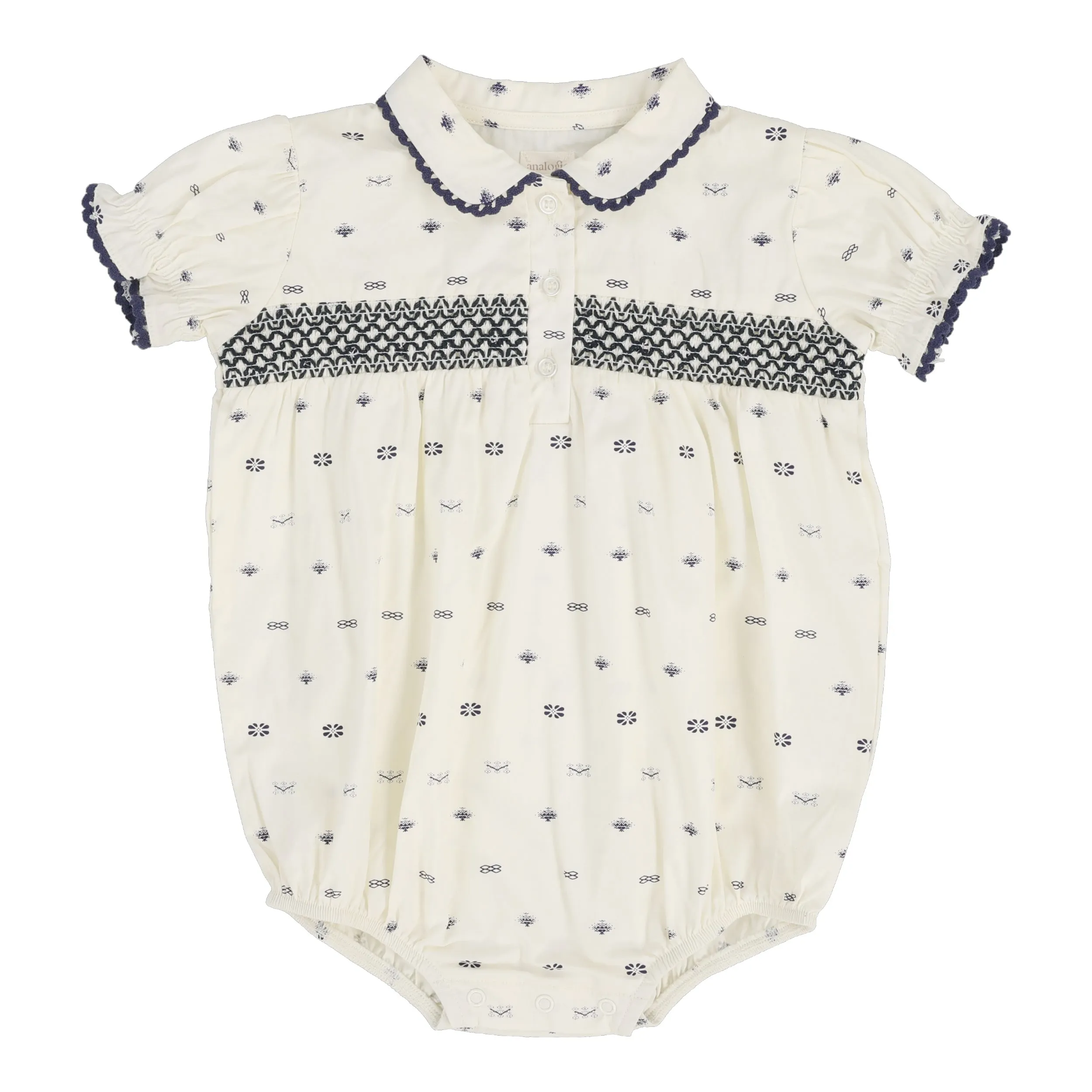 Analogie Geometric Romper - Cream
