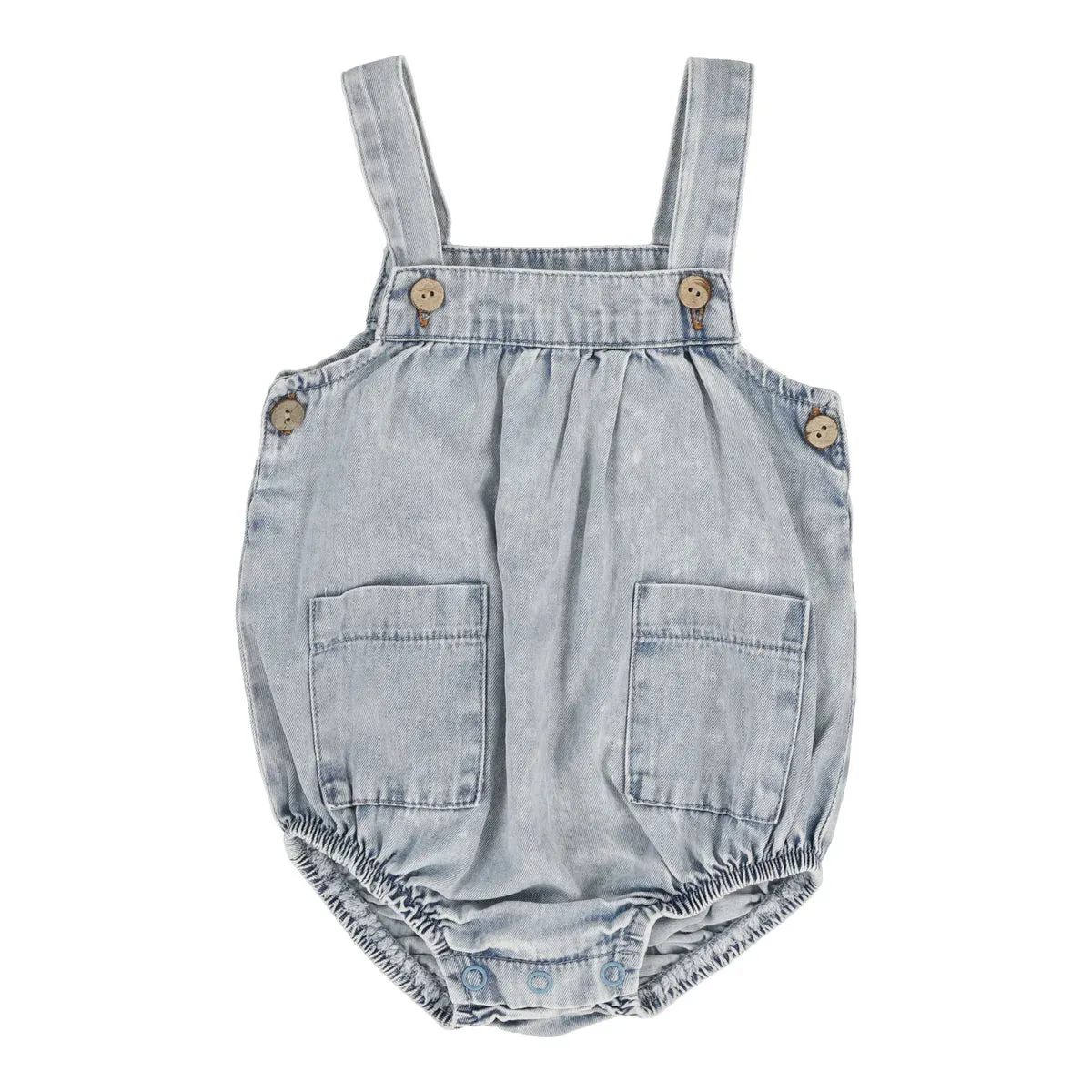Analogie Stonewash Boys Romper - Blue Wash