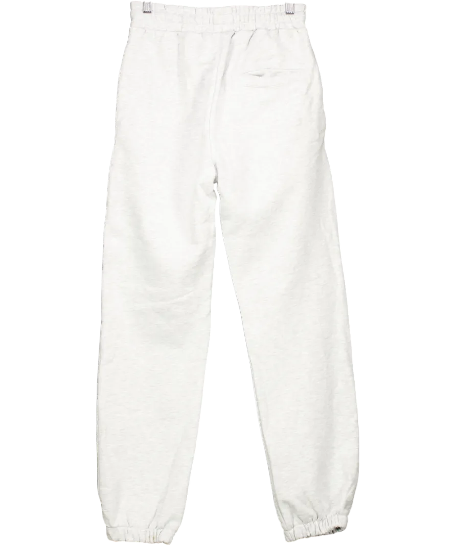 Annie hood Grey Cuffed Joggers With Printed Logo UK S