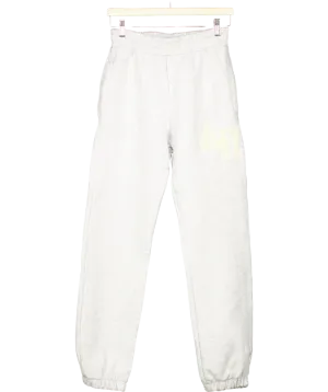 Annie hood Grey Cuffed Joggers With Printed Logo UK S