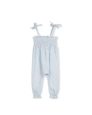 Arthur - Embroidered Daisy Long Romper