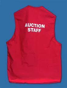 Auction STAFF Vests (6/Box)