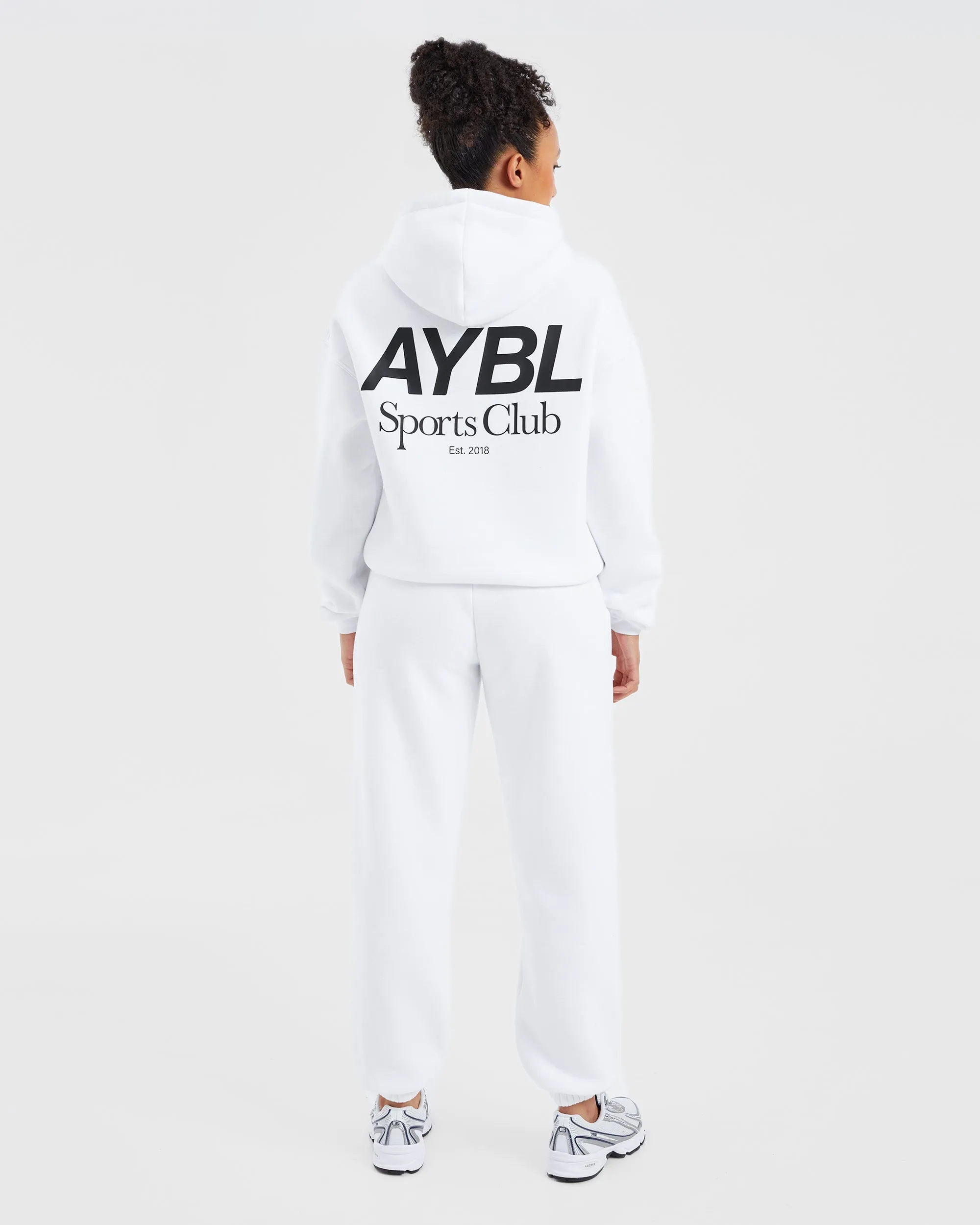 AYBL Sports Club Oversized Joggers - White