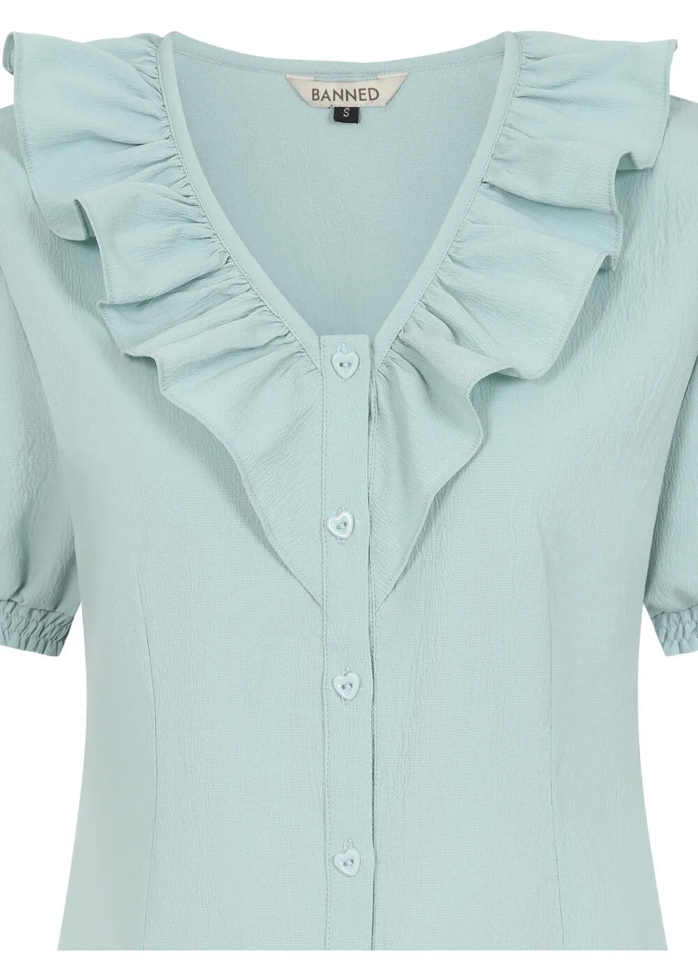 Banned Summer Sweetheart 40's Blouse Blue