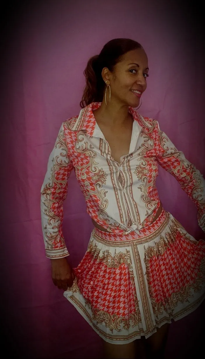 Beautiful Colors blouse and skirt set