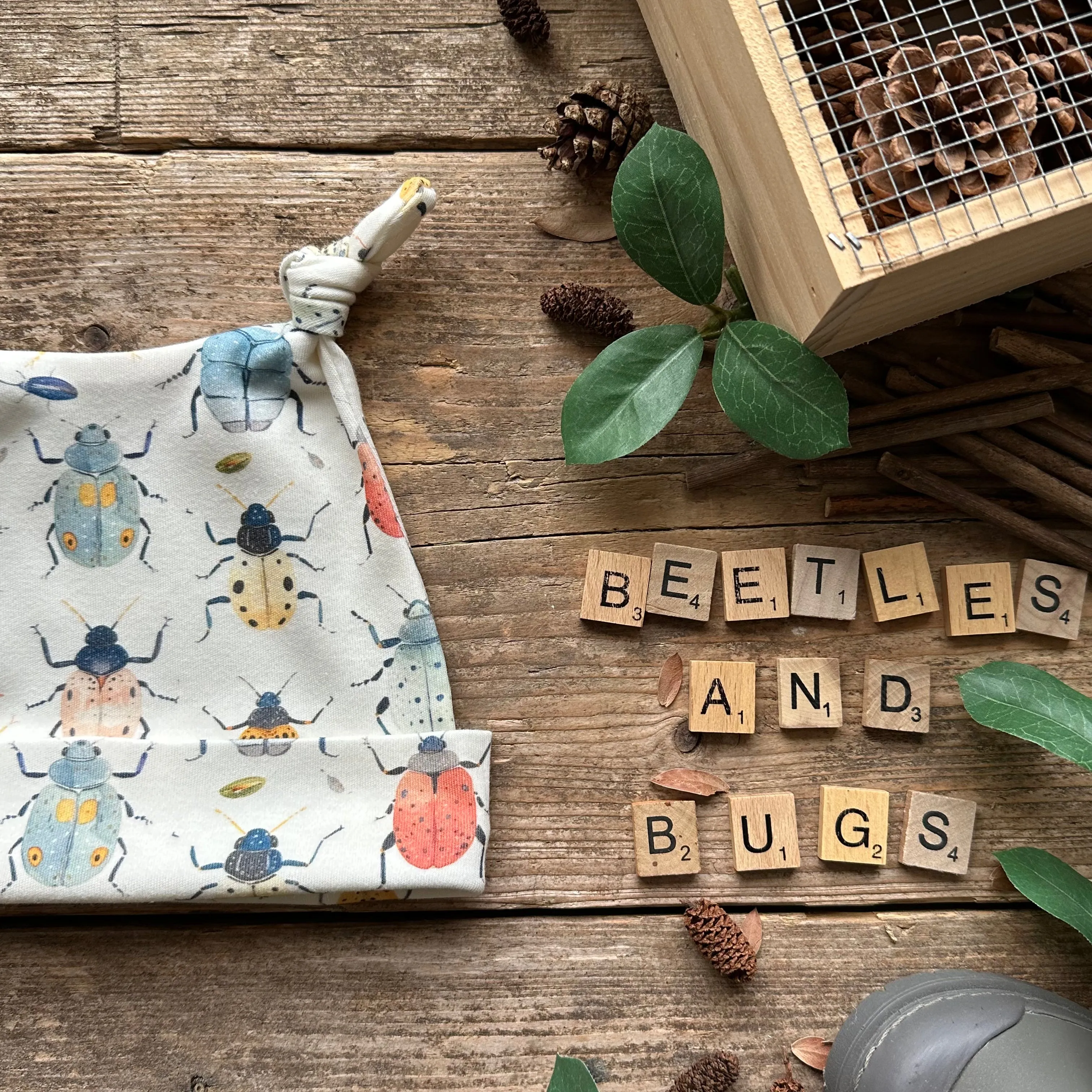 Beetles   Bugs Knotted Hats