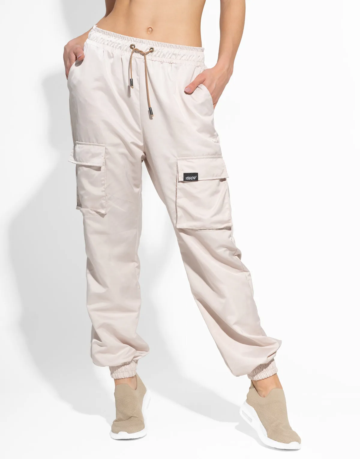 BEIGE CARGO JOGGER