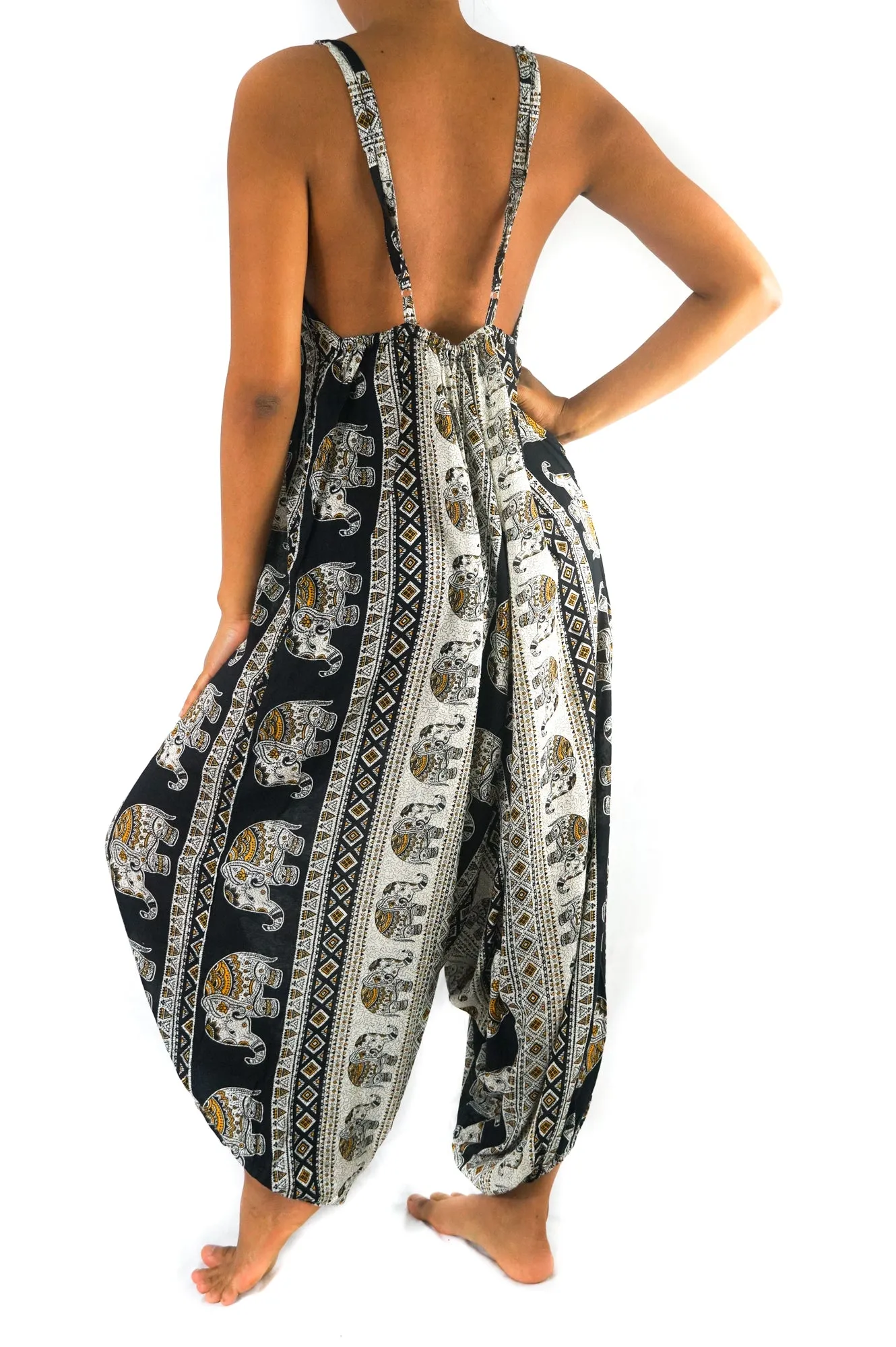 Black Elephant Romper