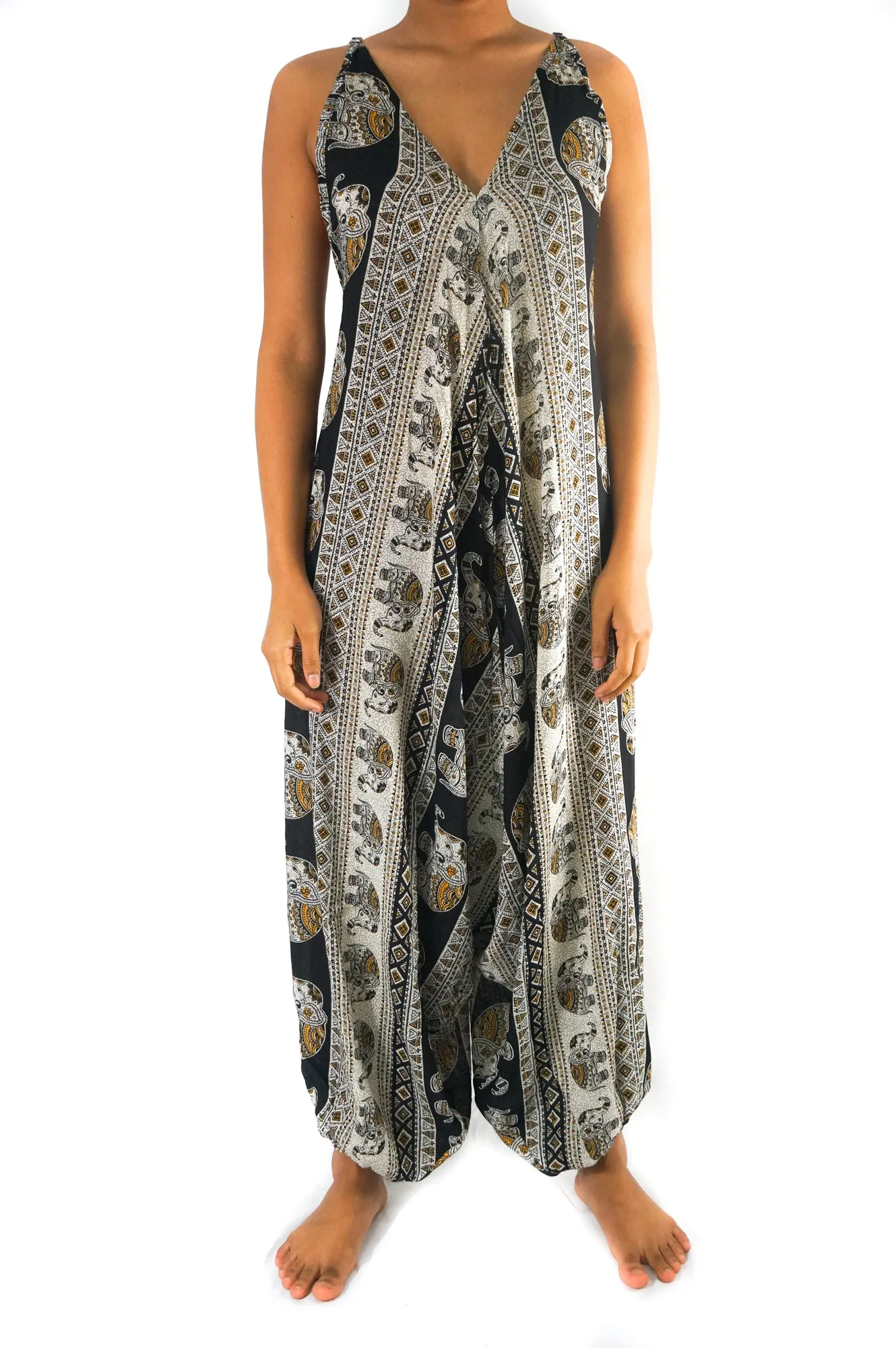 Black Elephant Romper