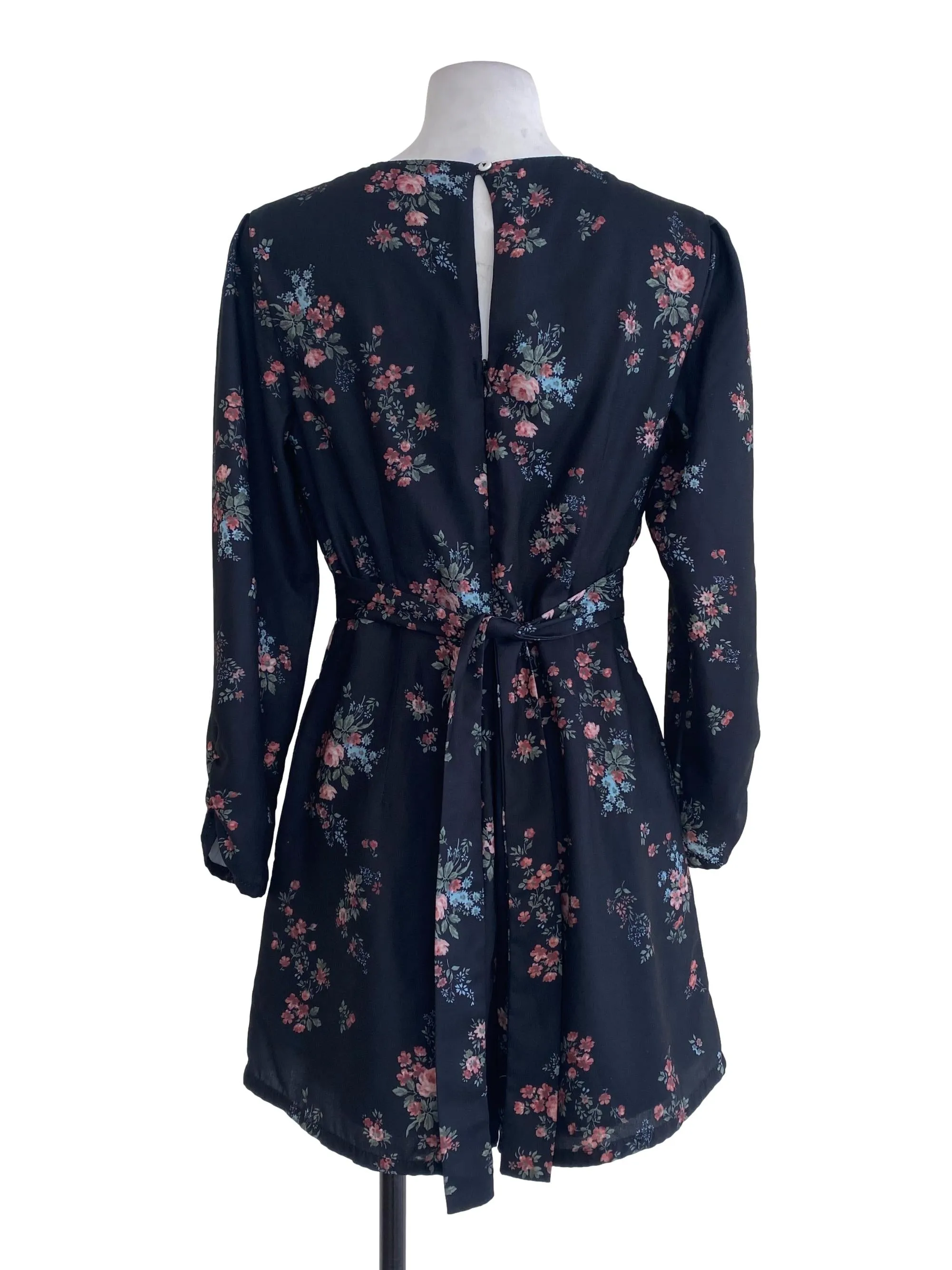 Black Floral Rompers