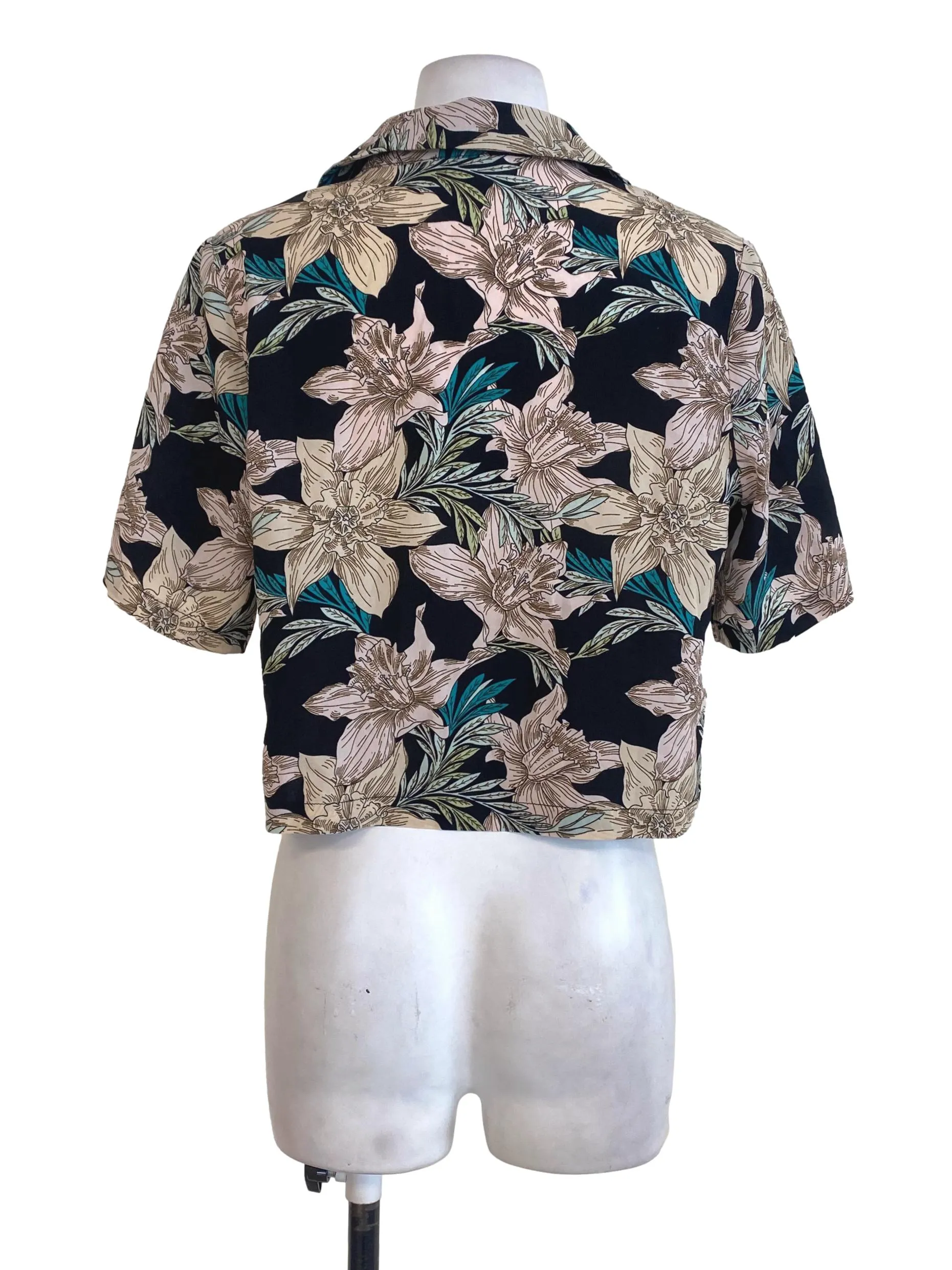 Black Floral Top LB