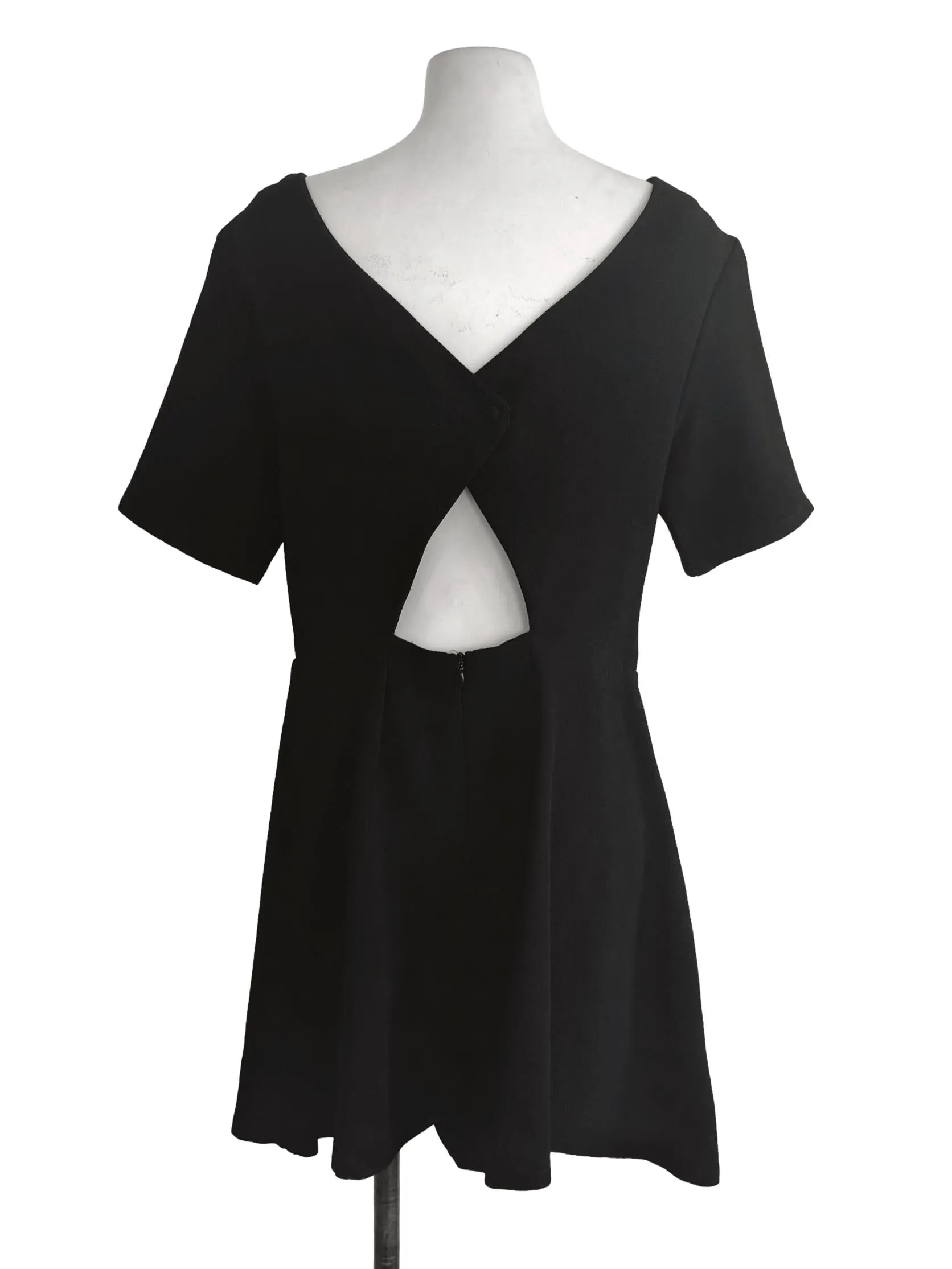 Black Plain Rompers