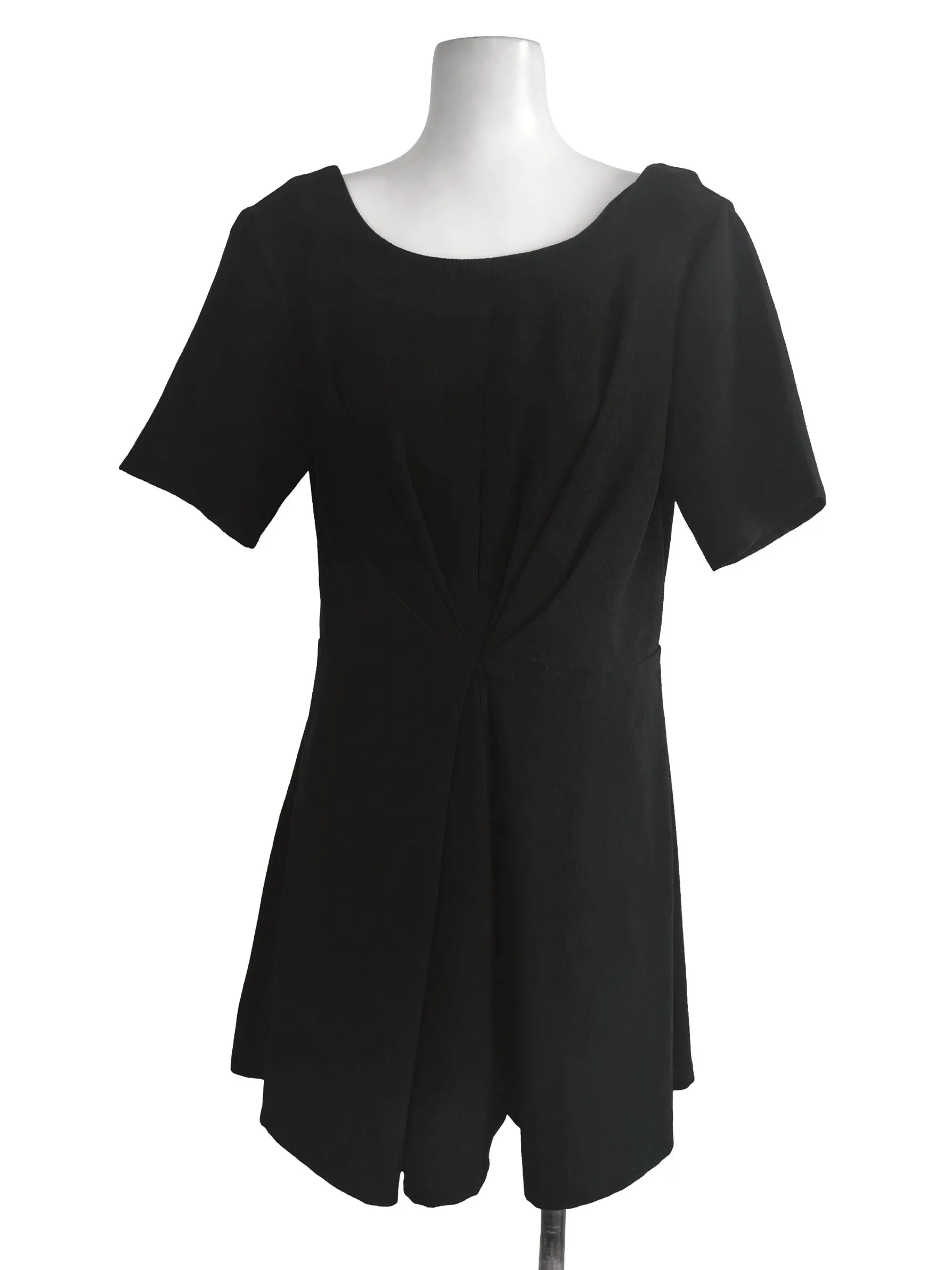 Black Plain Rompers
