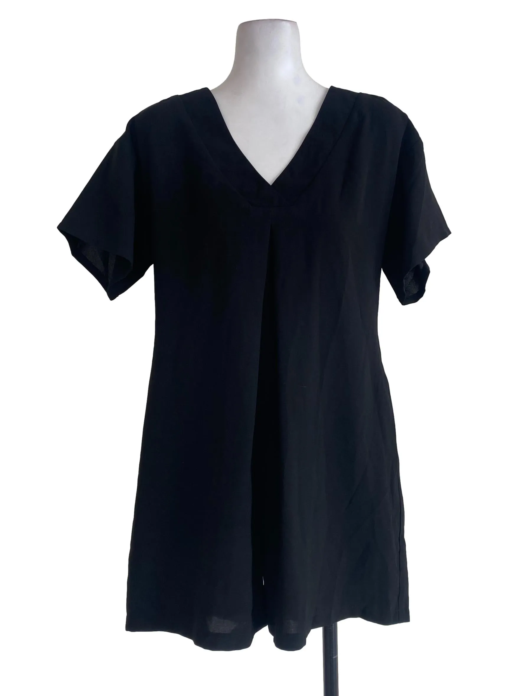 Black Plain Rompers