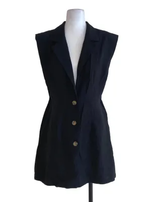 Black V Neck Rompers LB