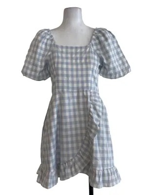 Blue Gingham Rompers