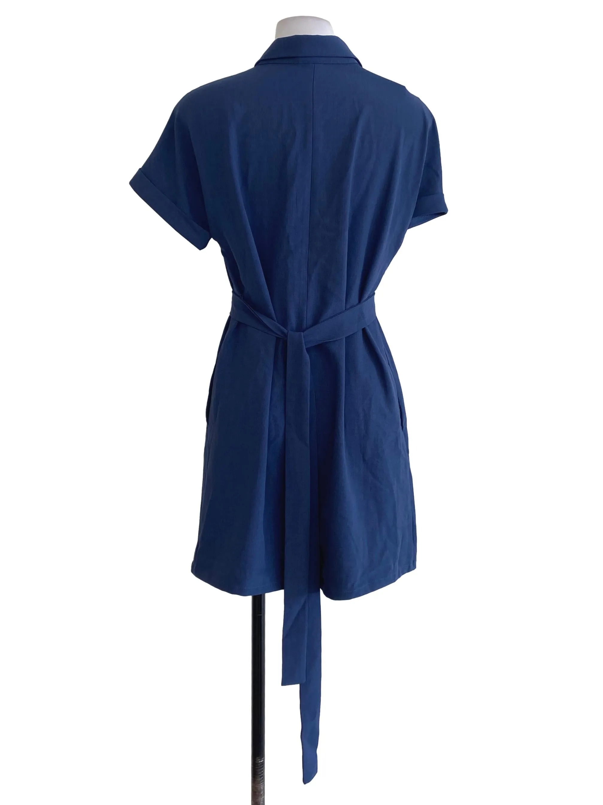 Blue Twill Rompers
