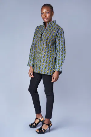 BOYFRIEND BLOUSE IN BLUE