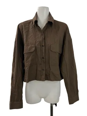 Brown Utility Crop Top