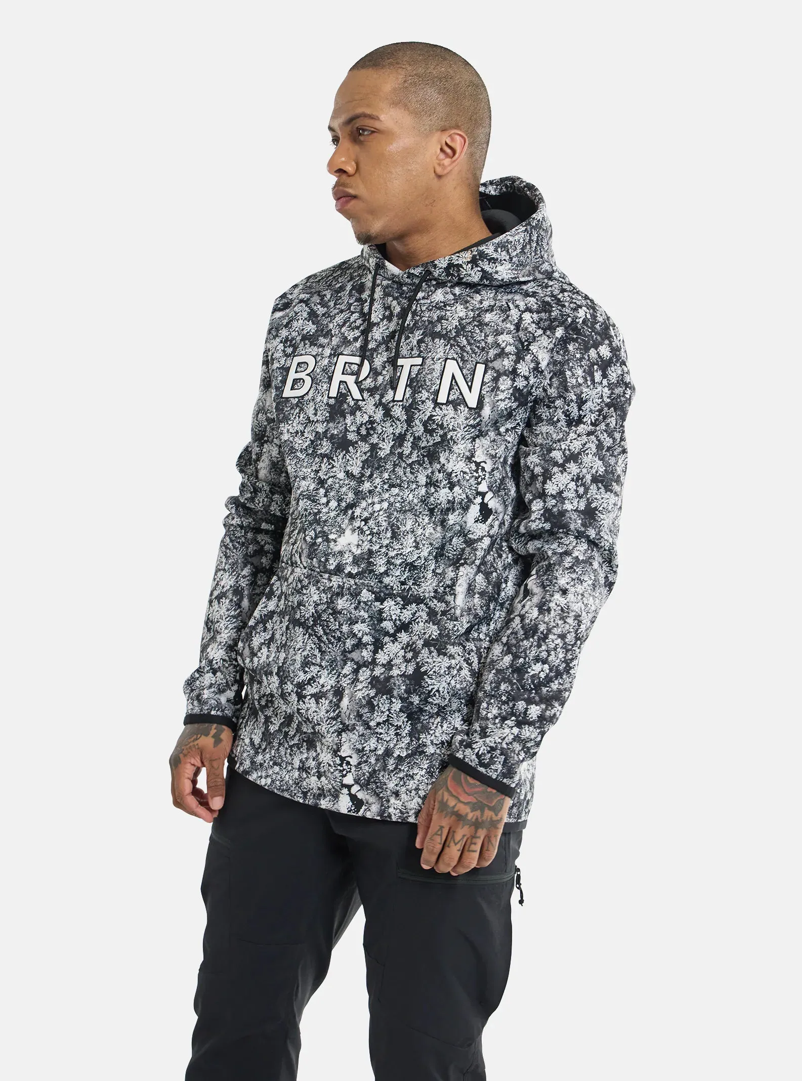 Burton Crown Weatherproof Pull Over Hoodie Mens Aerial Pines