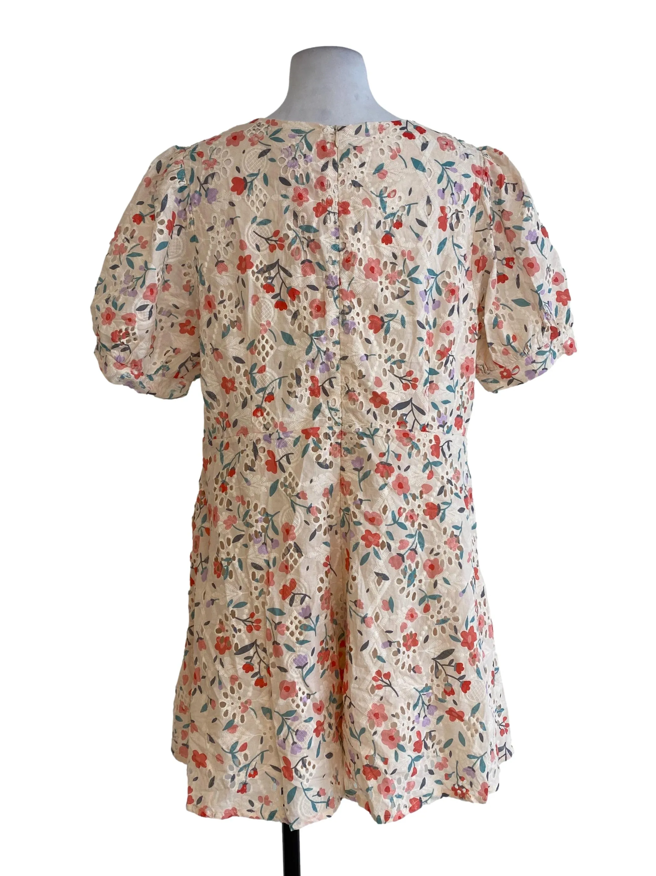 Cantaloupe Floral Rompers