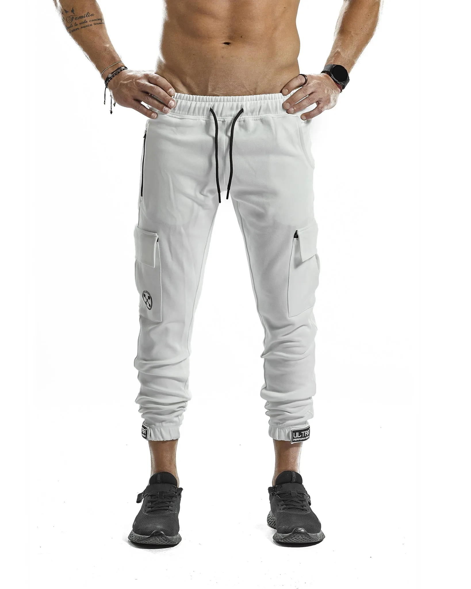 Cargo Joggers - ULTRA Perform-Gear [White]
