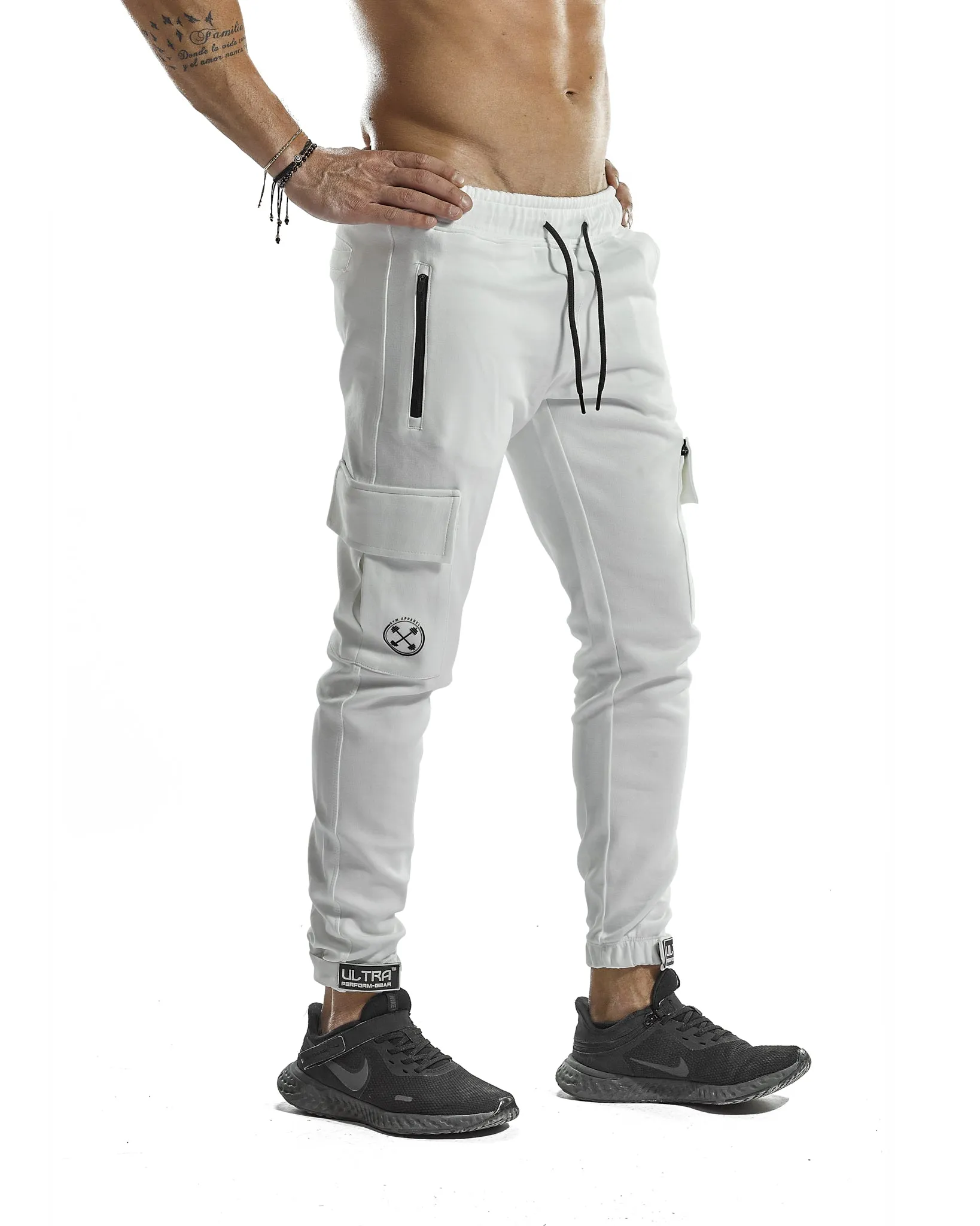Cargo Joggers - ULTRA Perform-Gear [White]