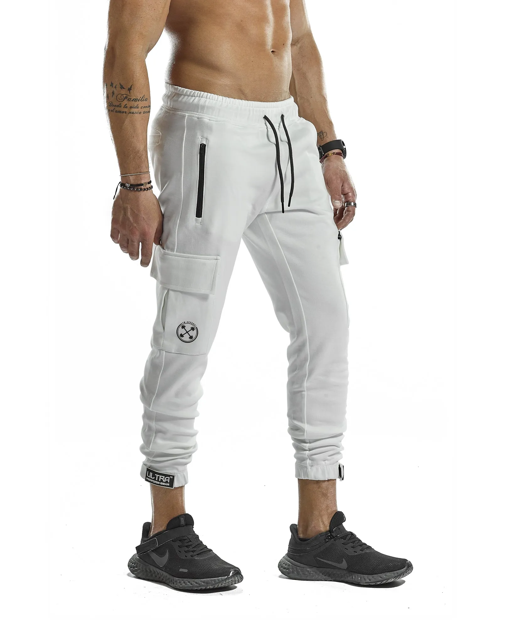 Cargo Joggers - ULTRA Perform-Gear [White]