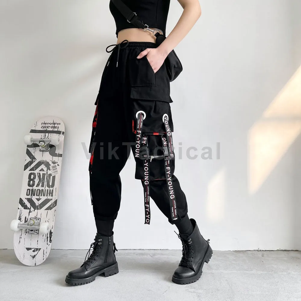 Cargo Pants Fashion Pockets Jogger Trousers for Women