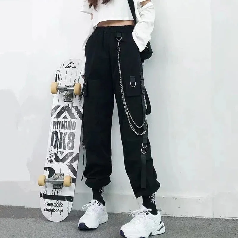 Cargo Pants Fashion Pockets Jogger Trousers for Women