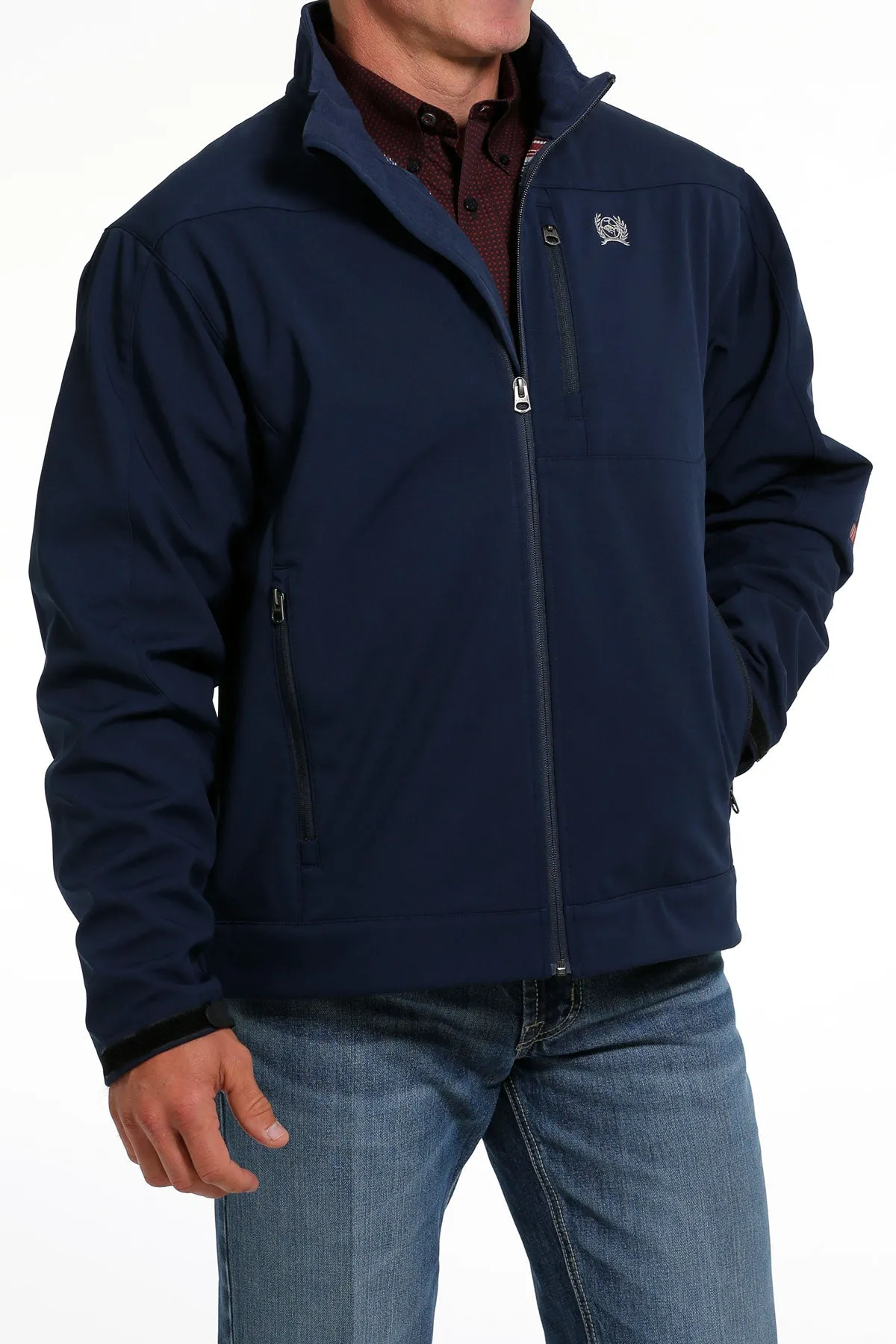 Cinch Men's Navy Solid Bonded Jacket