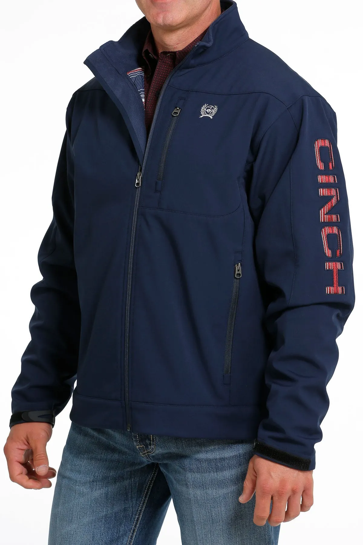 Cinch Men's Navy Solid Bonded Jacket