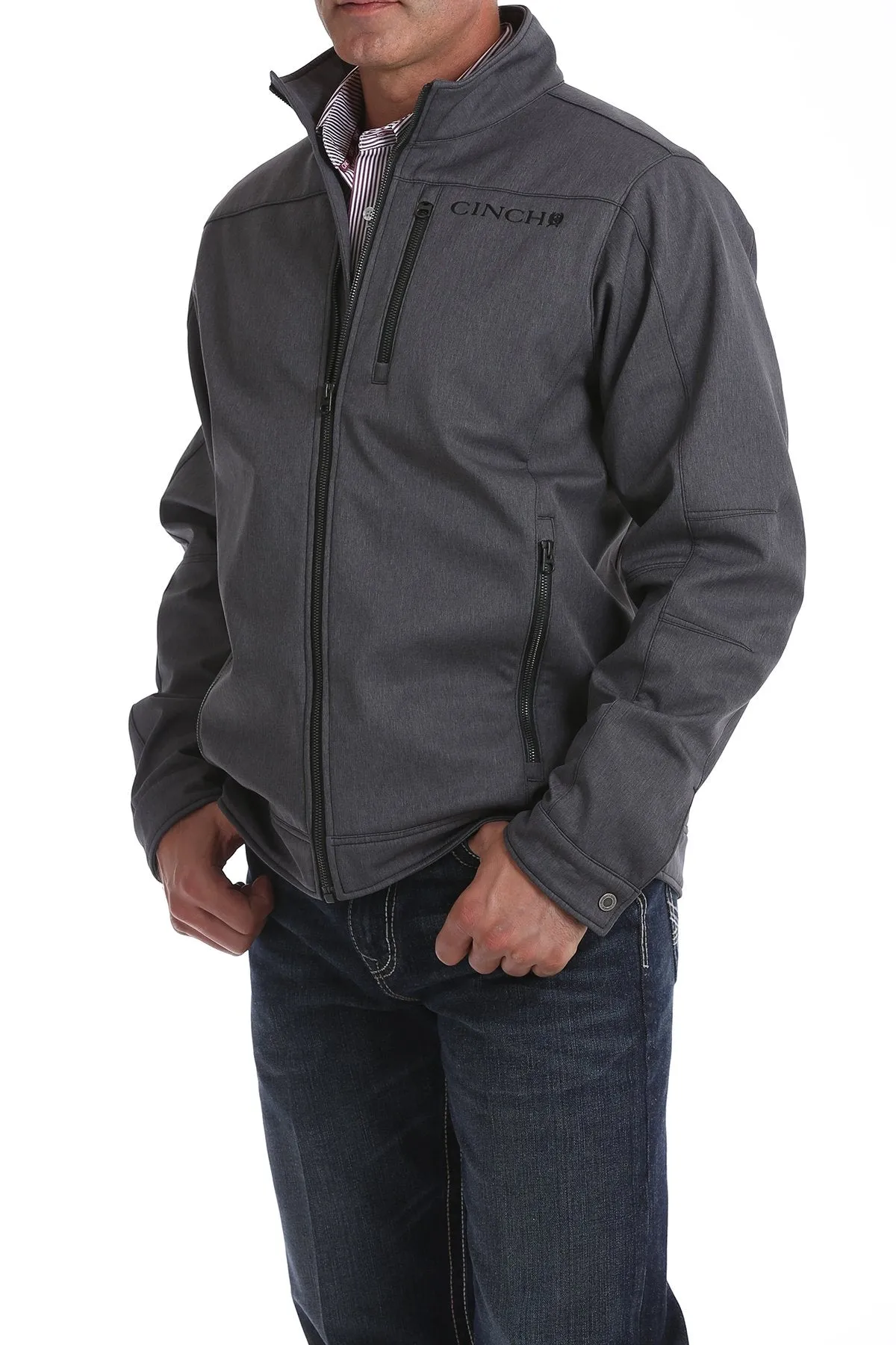 Cinch Mens Textured Bonded Jacket