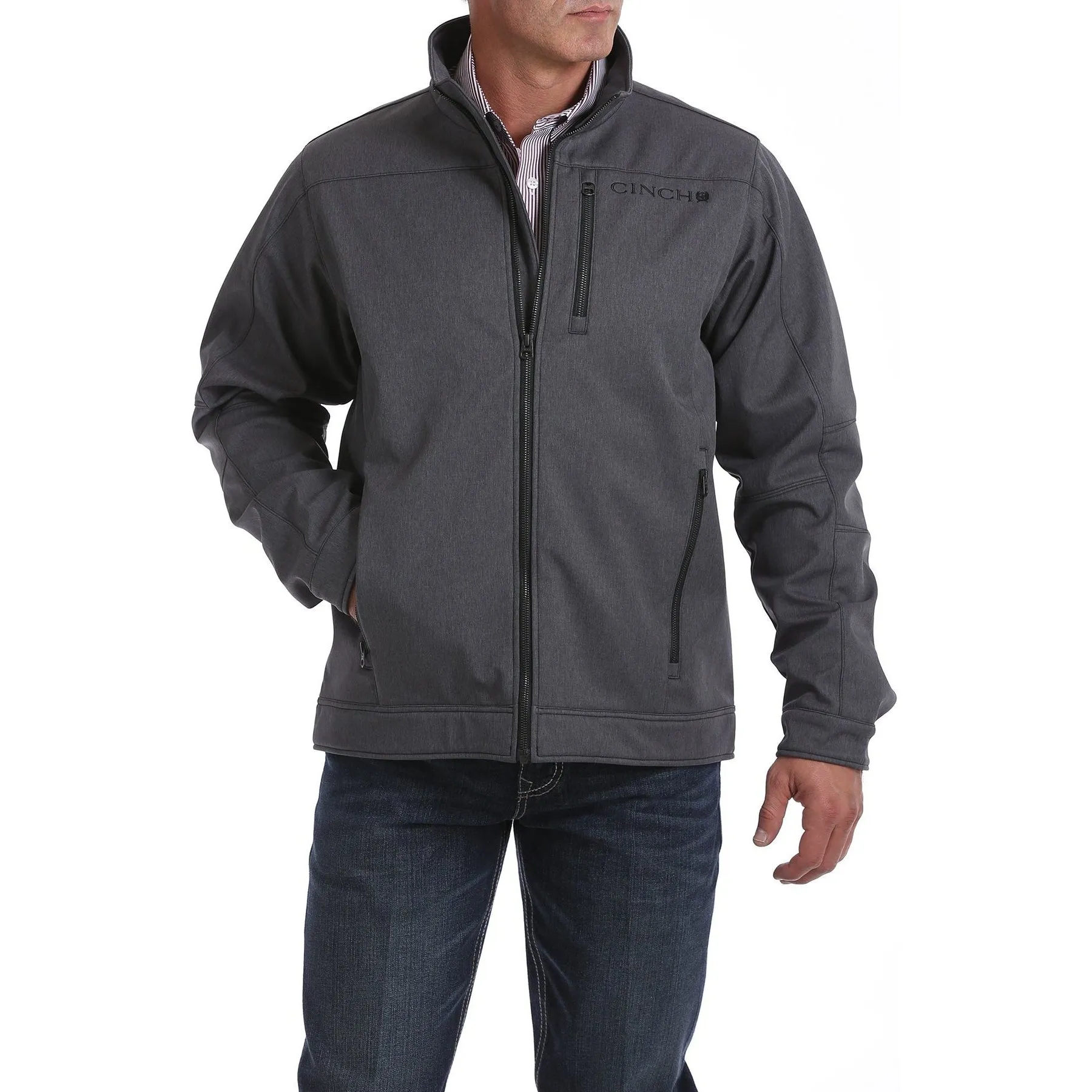 Cinch Mens Textured Bonded Jacket