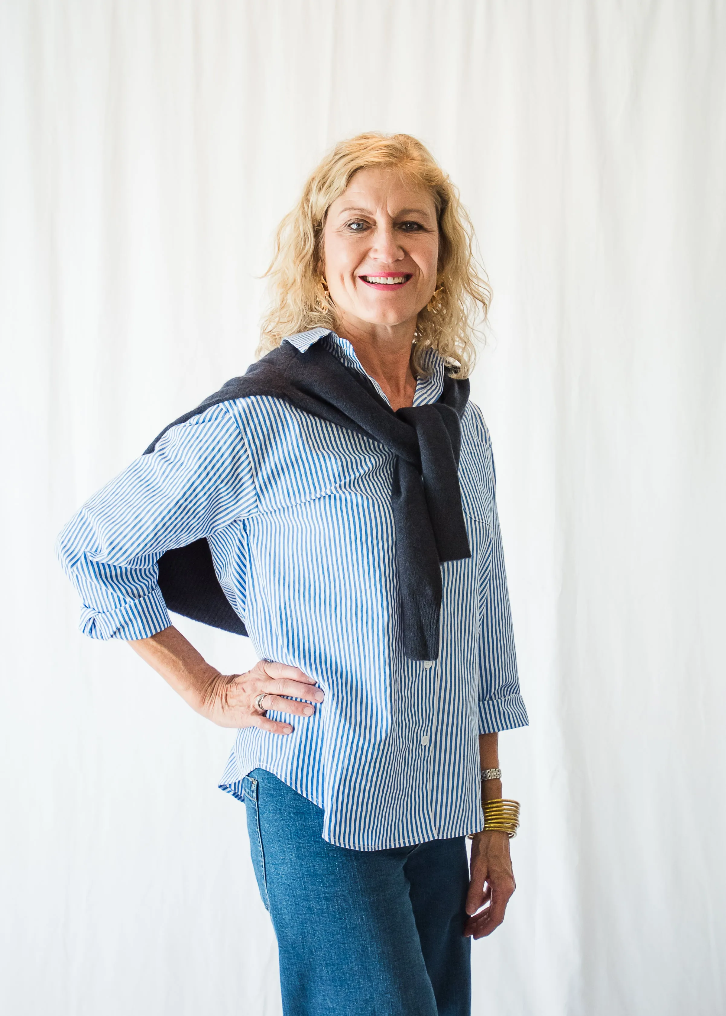 Classic Striped Button-Down