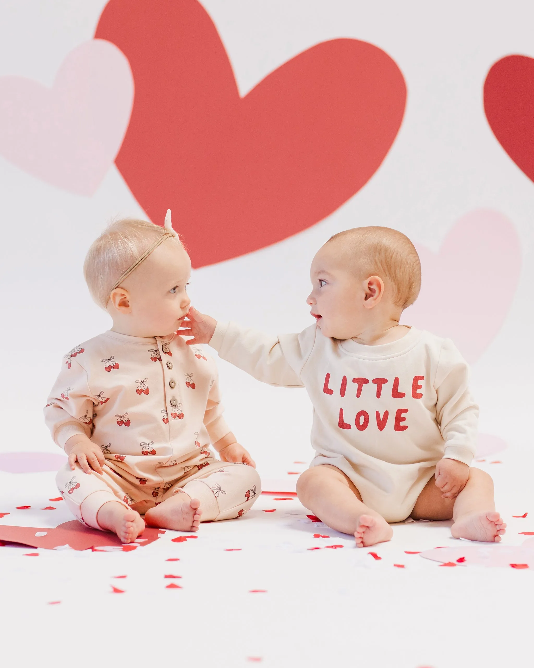 Crewneck Bubble Romper || Little Love