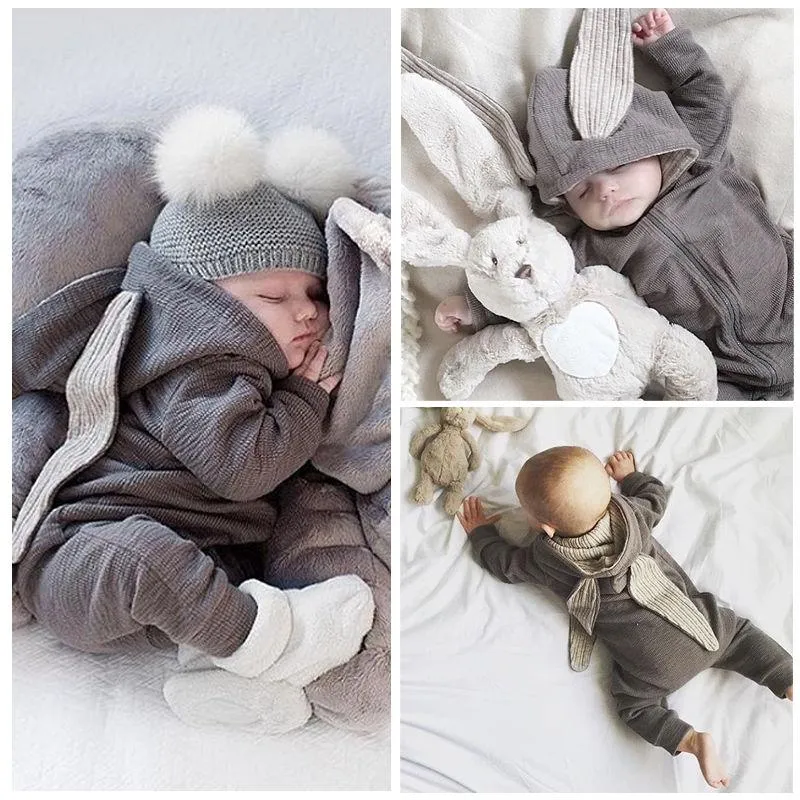 Cutest Warm Bunny Rompers