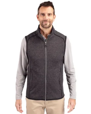 Cutter & Buck Men's Mainsail Sweater-Knit Mens Full Zip Vest