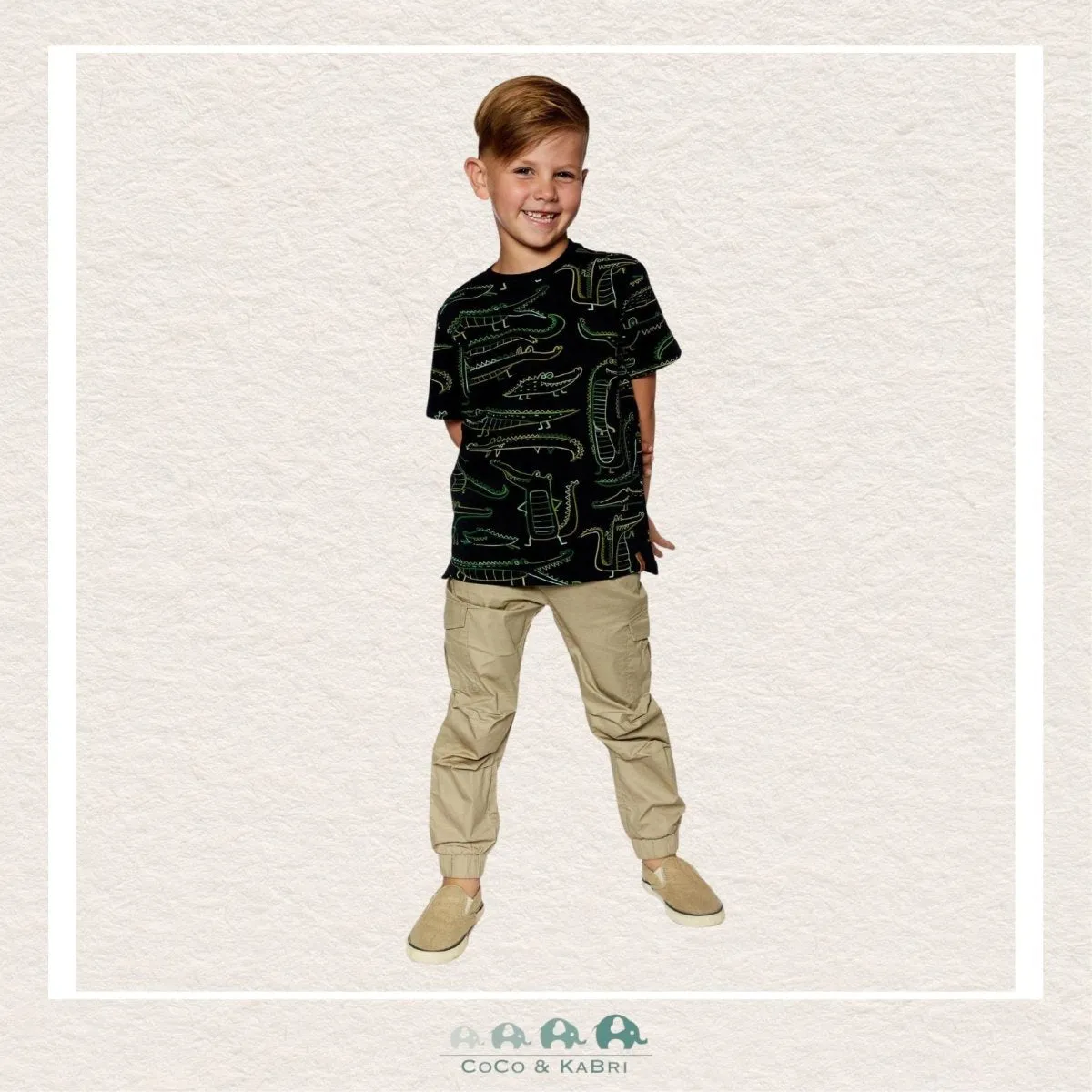 Deux Par Deux Parachute Twill Cargo Jogger - Beige