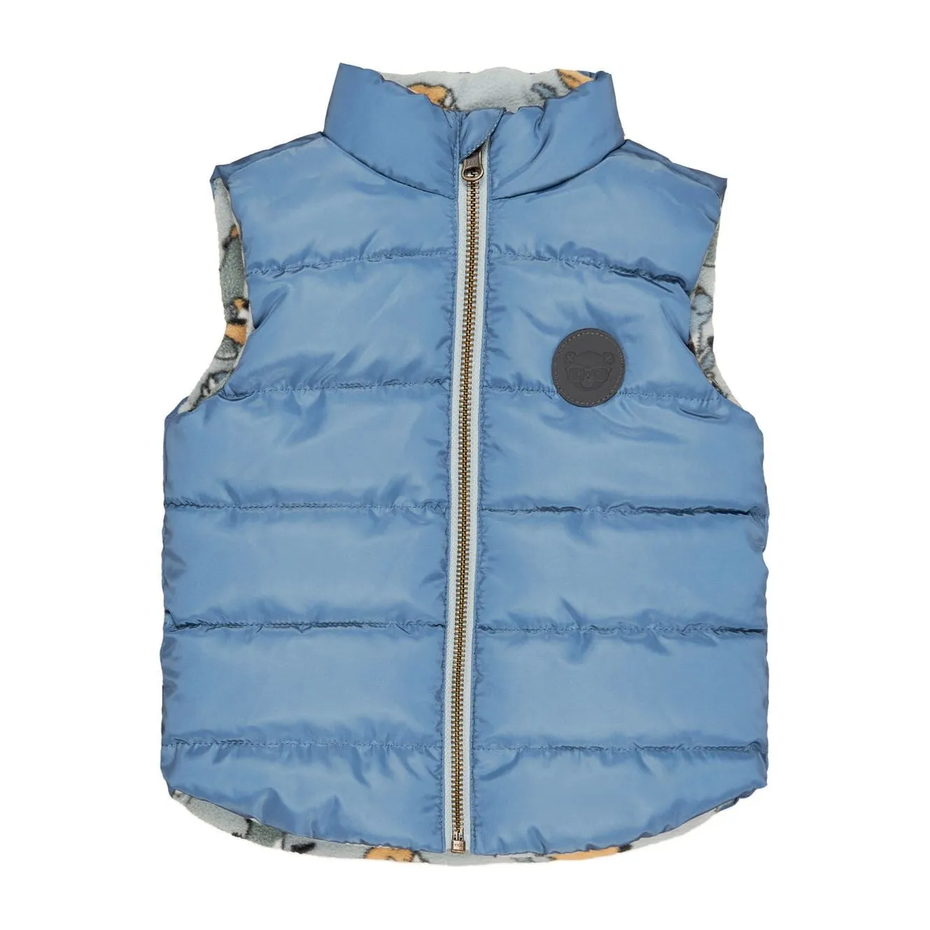 Dino Band Reversible Fleece Vest